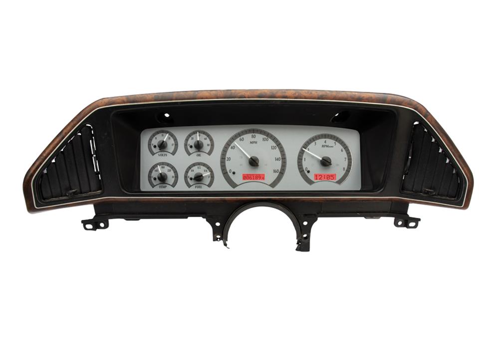 198791 FORD PICKUP VHX SYSTEM SILVER ALLOY STYLE FACE BLUE DISPLAY