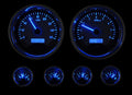 6PIECE ROUND UNIVERSAL VHX SYSTEM SILVER ALLOY STYLE FACE BLUE DISPLAY