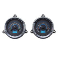 1954 CHEVY TRUCK VHX SYSTEM SILVER ALLOY STYLE FACE BLUE DISPLAY
