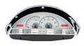 1956 FORD CAR VHX SYSTEM SILVER ALLOY STYLE FACE RED DISPLAY