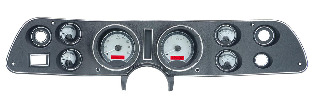 197081 CAMARO VHX SYSTEM SILVER ALLOY STYLE FACE RED DISPLAY