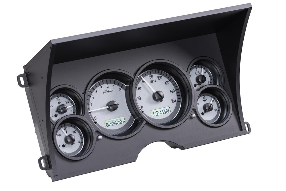 198894 CHEVY PICKUP VHX SYSTEM BLACK ALLOY STYLE FACE WHITE DISPLAY