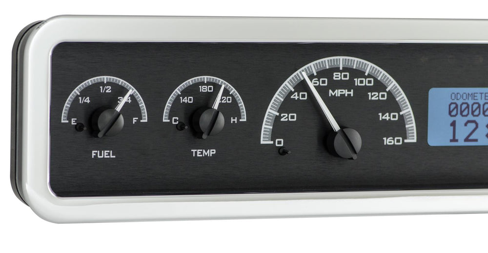 RECTANGLE UNIVERSAL VHX SYSTEM BLACK ALLOY STYLE FACE WHITE DISPLAY