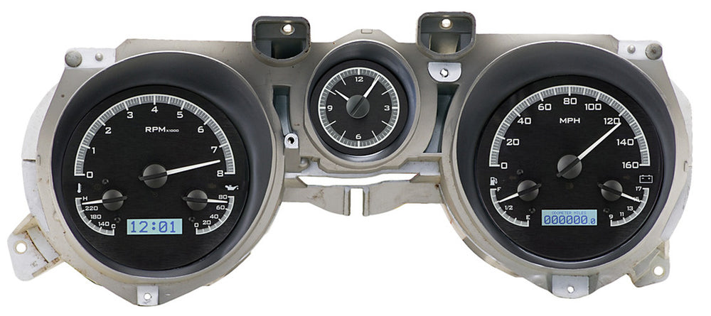 197173 MUSTANG VHX SYSTEM CARBON FIBER STYLE FACE RED DISPLAY