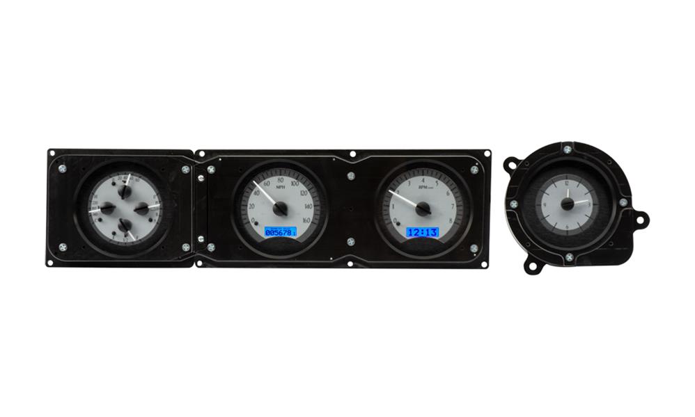 196869 FORD TORINO VHX SYSTEM SILVER ALLOY STYLE FACE BLUE DISPLAY