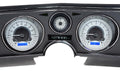 1969 CHEVELLE/ EL CAMINO VHX SYSTEM ANALOG CLOCK SILVER ALLOY STYLE FACE BLUE