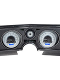 1969 CHEVELLE/ EL CAMINO VHX SYSTEM ANALOG CLOCK SILVER ALLOY STYLE FACE BLUE
