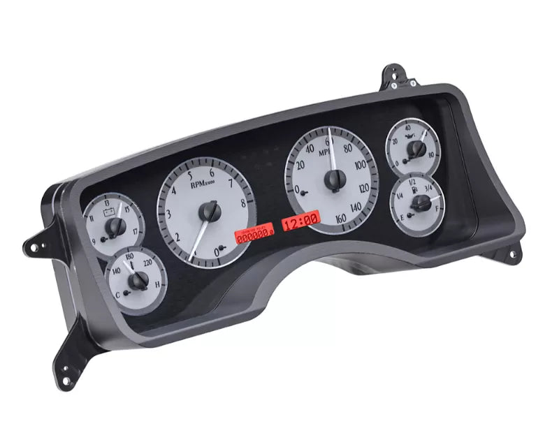 199093 MUSTANG VHX SYSTEM SILVER ALLOY STYLE FACE RED DISPLAY
