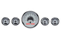 FIVEGAUGE ROUND UNIVERSAL VHX SYSTEM BLACK ALLOY STYLE FACE RED DISPLAY