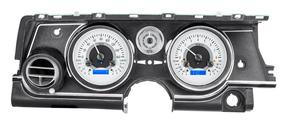 196365 BUICK RIVIERA VHX SYSTEM SILVER ALLOY STYLE FACE BLUE DISPLAY
