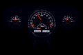 1957 CHEVY CAR VHX SYSTEM SILVER ALLOY STYLE FACE WHITE DISPLAY
