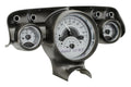 1957 CHEVY CAR VHX SYSTEM SILVER ALLOY STYLE FACE WHITE DISPLAY
