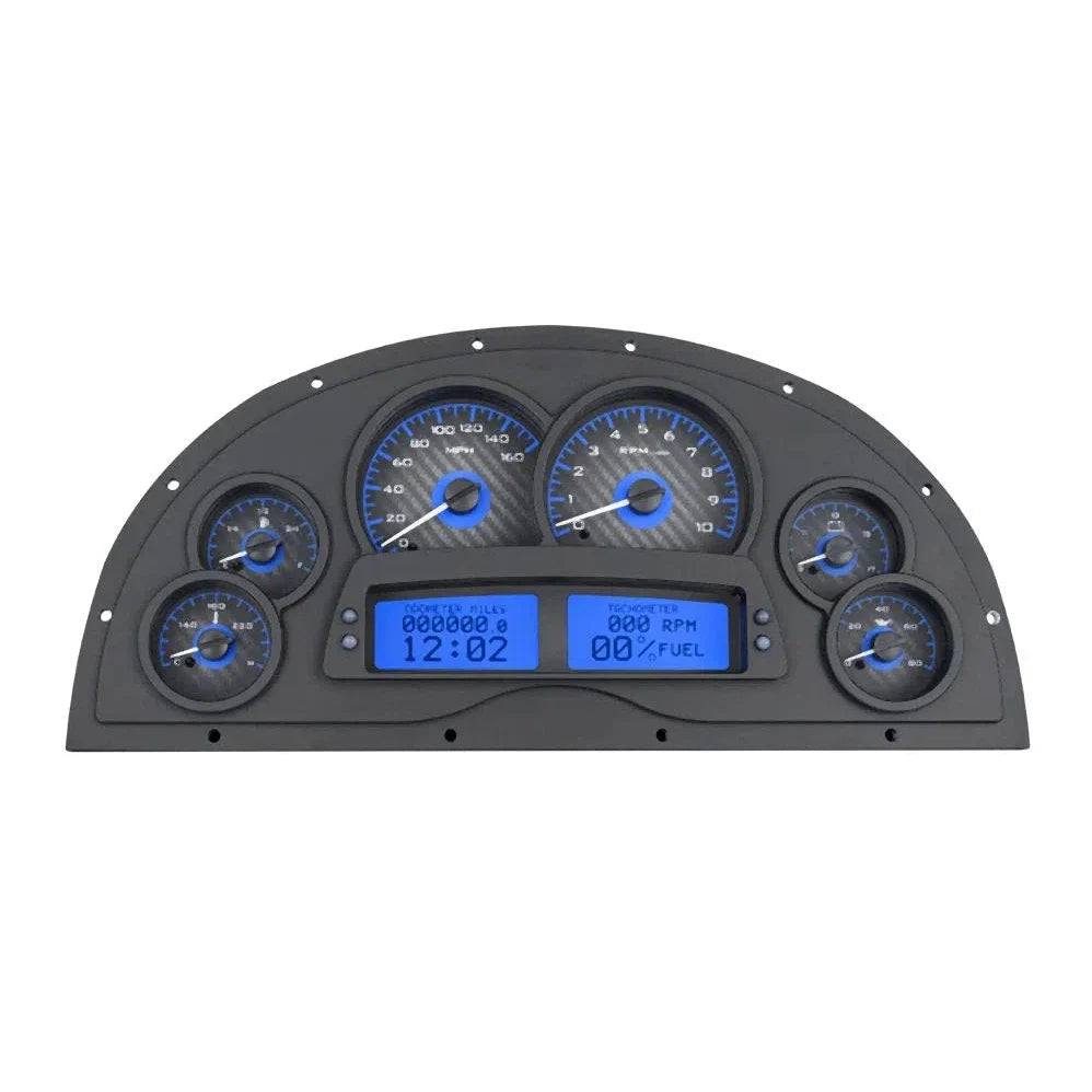 196769 CAMARO MARQUEZ DESIGNS DASH VHX SYSTEM BLACK ALLOY STYLE FACE WHITE DI