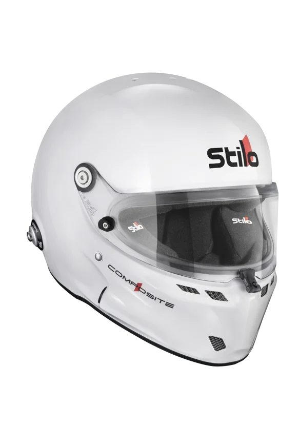 STILO ST6 GT COMPOSITE WHITE AUTO RACING HELMET 57 SA2025