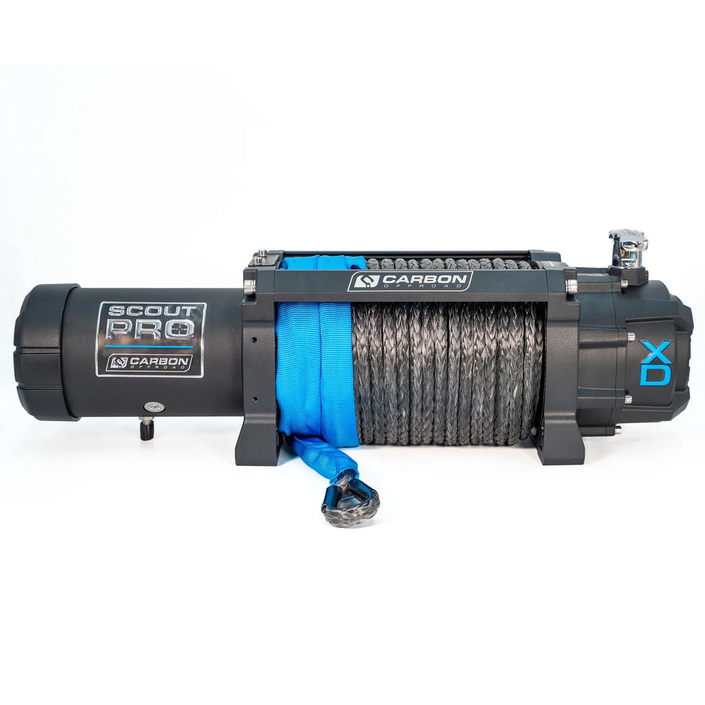 CARBON OFFROAD RS9 9000LB WINCH WITH BLUE MEGA PRO HOOK