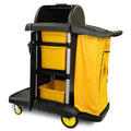 MAXIPLUS DELUXE JANITOR CART BLACK/YELLOW