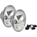 PAIR OF 7IN ROUND VORTEX LED HEADLIGHT W/LOWHIGHHALO DRIVER/PASSENGER