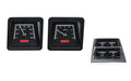 1969 CAMARO W/ CONSOLE GAUGES VHX SYSTEM BLACK ALLOY STYLE FACE RED DISPLAY