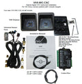 1969 CAMARO W/ CONSOLE GAUGES VHX SYSTEM BLACK ALLOY STYLE FACE RED DISPLAY