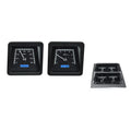 1969 CAMARO W/ CONSOLE GAUGES VHX SYSTEM BLACK ALLOY STYLE FACE RED DISPLAY