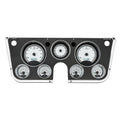 196772 CHEVY TRUCK VHX SYSTEM ANALOG CLOCK SILVER ALLOY STYLE FACE WHITE DIS