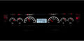 196667 CHEVY NOVA VHX SYSTEM CARBON FIBER STYLE FACE BLUE DISPLAY
