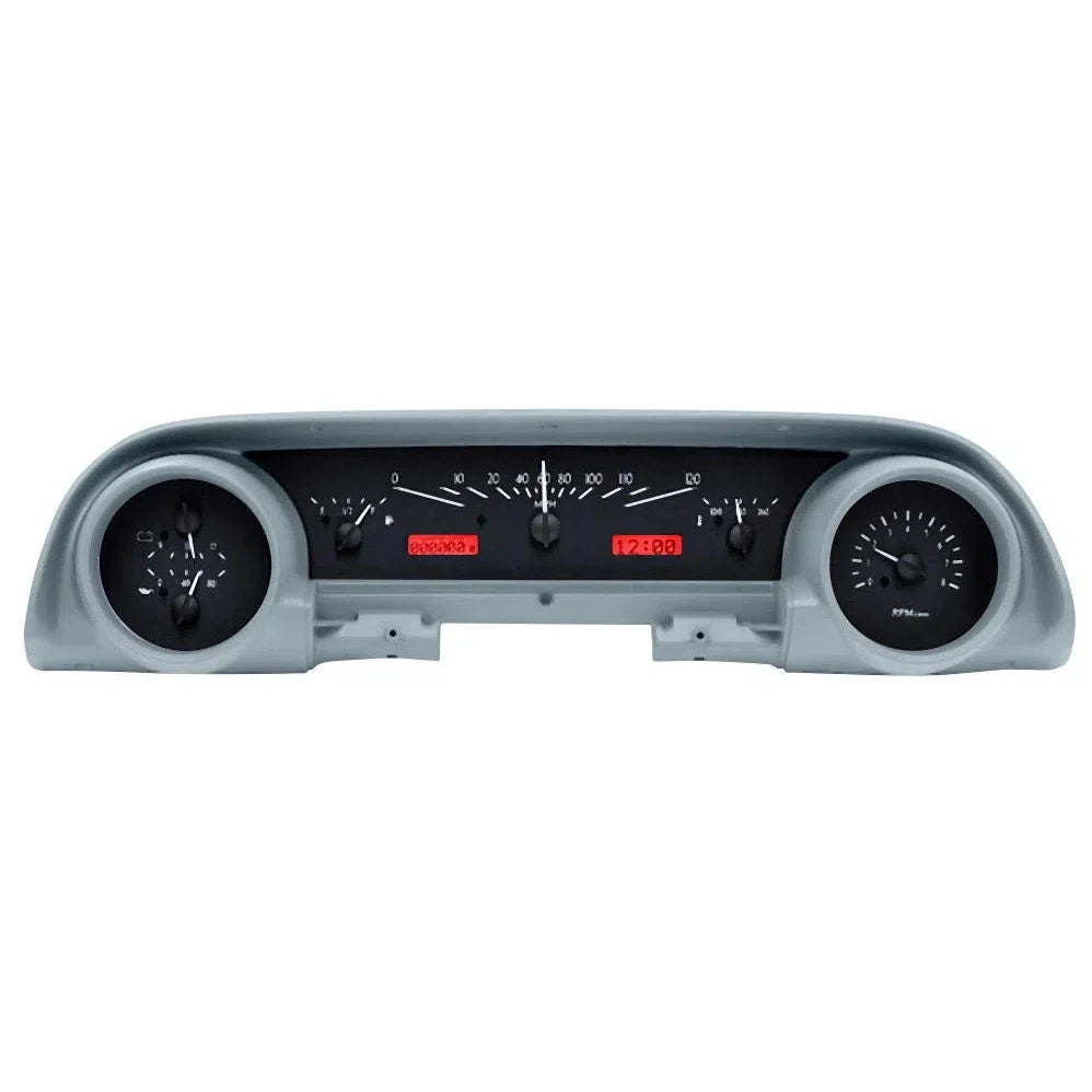 196364 FORD GALAXIE VHX SYSTEM SILVER ALLOY STYLE FACE WHITE DISPLAY