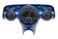 1957 CHEVY CAR VHX SYSTEM BLACK ALLOY STYLE FACE WHITE DISPLAY