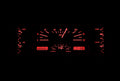 194046 CHEVY TRUCK VHX SYSTEM BLACK ALLOY STYLE FACE RED DISPLAY