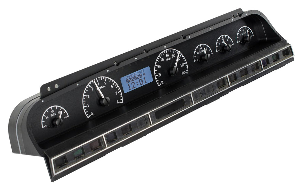 196970 IMPALA/CAPRICE VHX SYSTEM BLACK ALLOY STYLE FACE WHITE DISPLAY