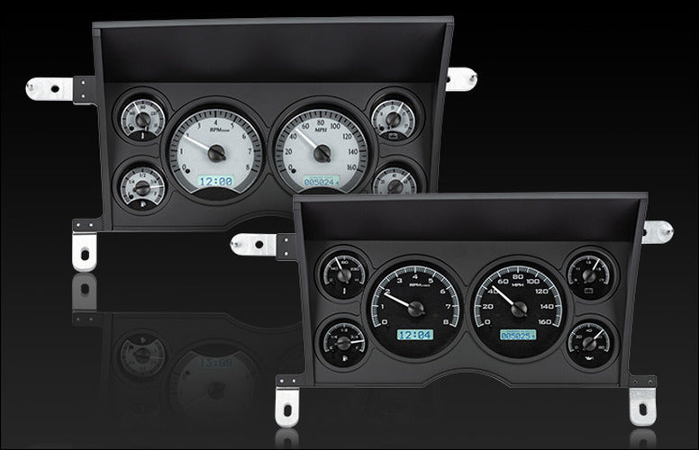 198693 CHEVY S10/GMC S15 VHX SYSTEM SILVER ALLOY STYLE FACE RED DISPLAY