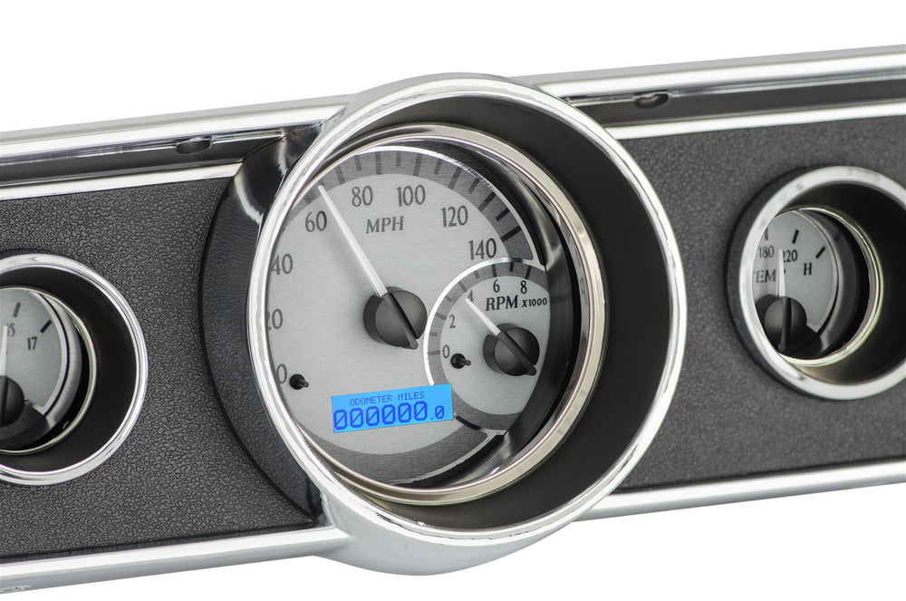 196566 MUSTANG VHX SYSTEM SILVER ALLOY STYLE FACE BLUE DISPLAY
