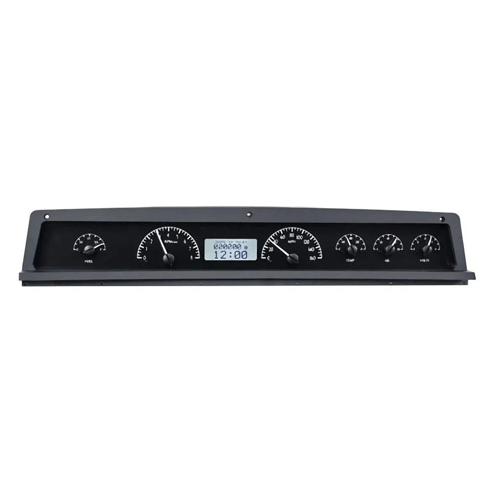 197176 IMPALA/CAPRICE VHX SYSTEM BLACK ALLOY STYLE FACE WHITE DISPLAY