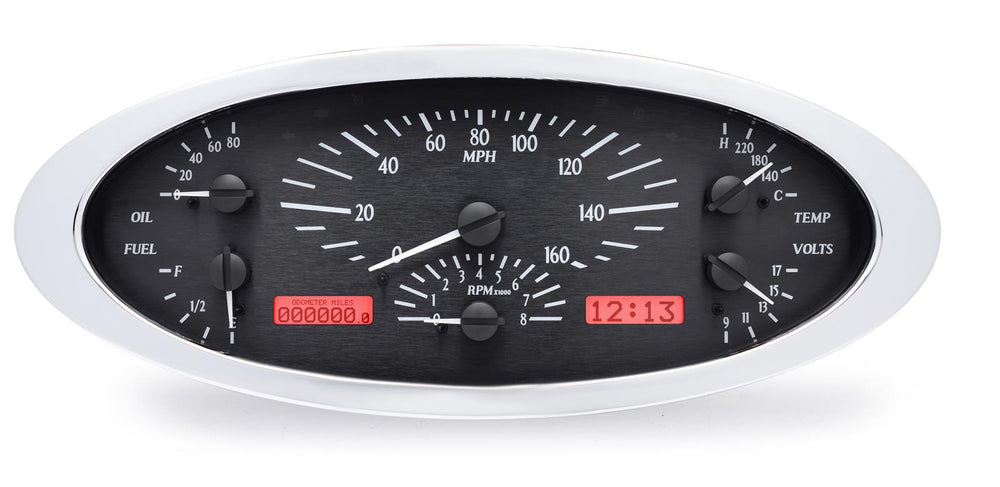 1932 FORD CAR VHX SYSTEM BLACK ALLOY STYLE FACE RED DISPLAY