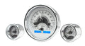 TRIPLE ROUND UNIVERSAL VHX SYSTEM SILVER ALLOY STYLE FACE BLUE DISPLAY