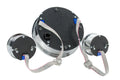 TRIPLE ROUND UNIVERSAL VHX SYSTEM SILVER ALLOY STYLE FACE BLUE DISPLAY