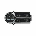 194850 FORD TRUCK VHX SYSTEM BLACK ALLOY STYLE FACE WHITE DISPLAY