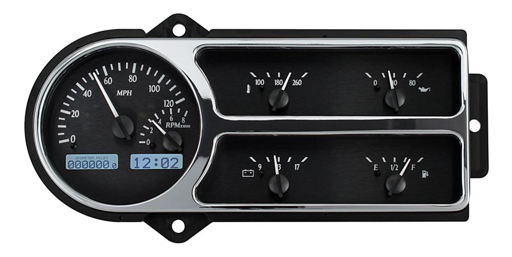 194850 FORD TRUCK VHX SYSTEM BLACK ALLOY STYLE FACE WHITE DISPLAY