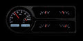 194850 FORD TRUCK VHX SYSTEM BLACK ALLOY STYLE FACE WHITE DISPLAY