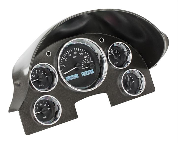 1956 FORD CAR VHX SYSTEM BLACK ALLOY STYLE FACE WHITE DISPLAY