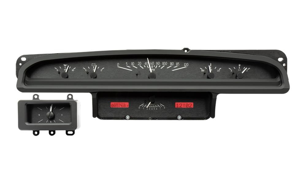 197071 FORD TORINO VHX SYSTEM BLACK ALLOY STYLE FACE RED DISPLAY