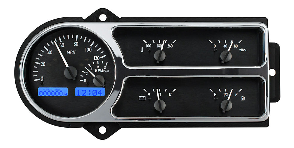 194850 FORD TRUCK VHX SYSTEM BLACK ALLOY STYLE FACE BLUE DISPLAY