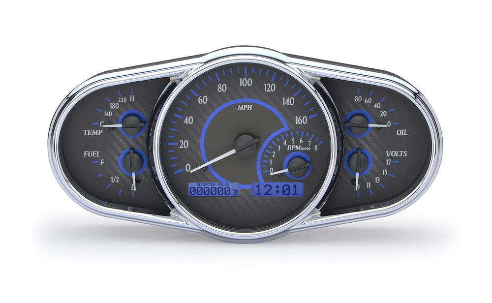 UNIVERSAL MULTILEVEL VHX SYSTEM CARBON FIBER STYLE FACE BLUE DISPLAY