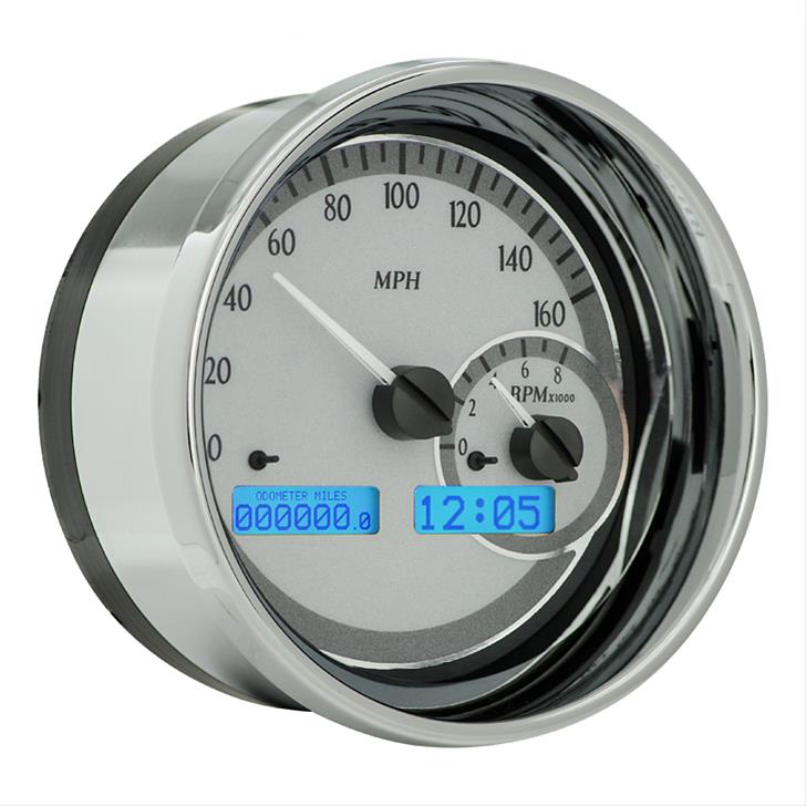 5PIECE ROUND UNIVERSAL VHX SYSTEM SILVER ALLOY STYLE FACE WHITE DISPLAY