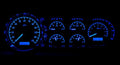 195354 CHEVY CAR VHX SYSTEM BLACK ALLOY STYLE FACE BLUE DISPLAY