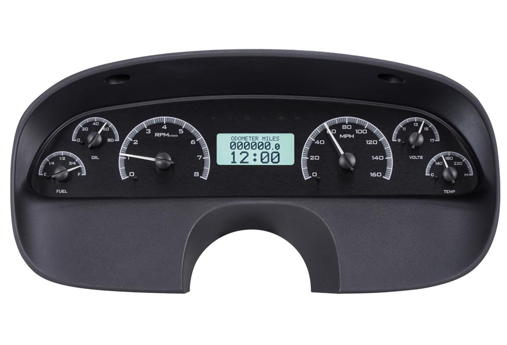 199496 CAPRICE/IMPALA SS VHX SYSTEM BLACK ALLOY STYLE FACE WHITE DISPLAY