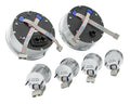 6PIECE ROUND UNIVERSAL VHX SYSTEM BLACK ALLOY STYLE FACE RED DISPLAY