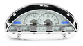 1956 FORD F100 VHX SYSTEM SILVER ALLOY STYLE FACE BLUE DISPLAY