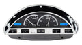 1956 FORD F100 VHX SYSTEM SILVER ALLOY STYLE FACE BLUE DISPLAY
