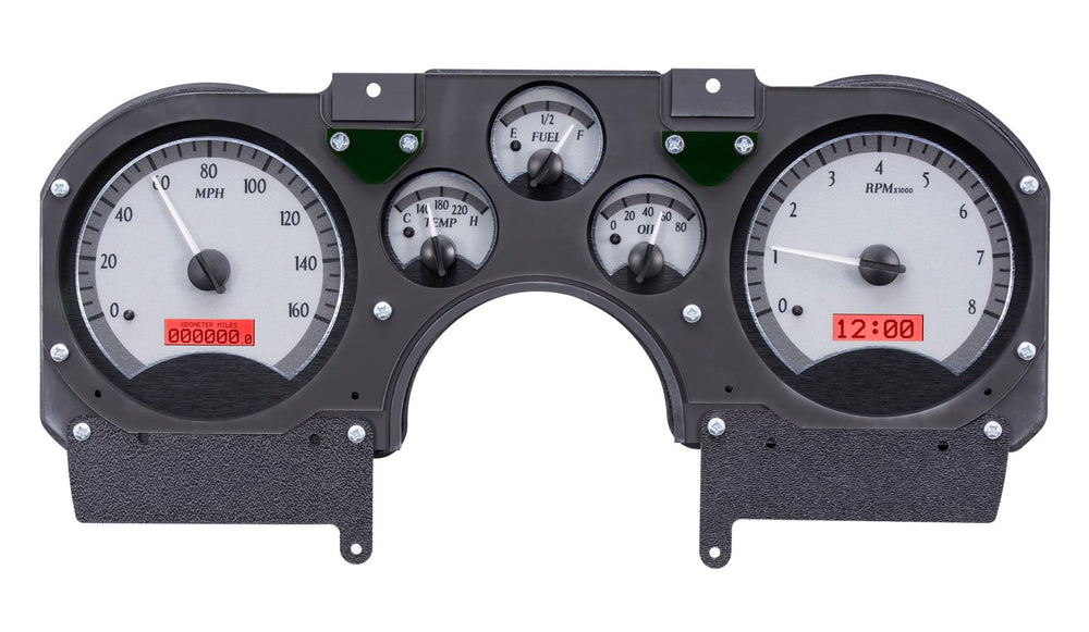 198289 CAMARO VHX SYSTEM SILVER ALLOY STYLE FACE RED DISPLAY